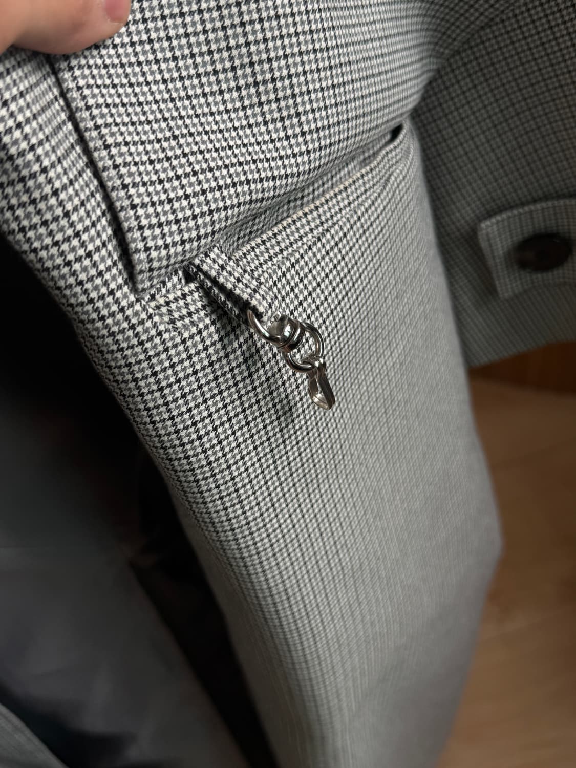 애프터프레이 20시즌 하운드투스 체크 발마칸 코트 M 상품이미지9