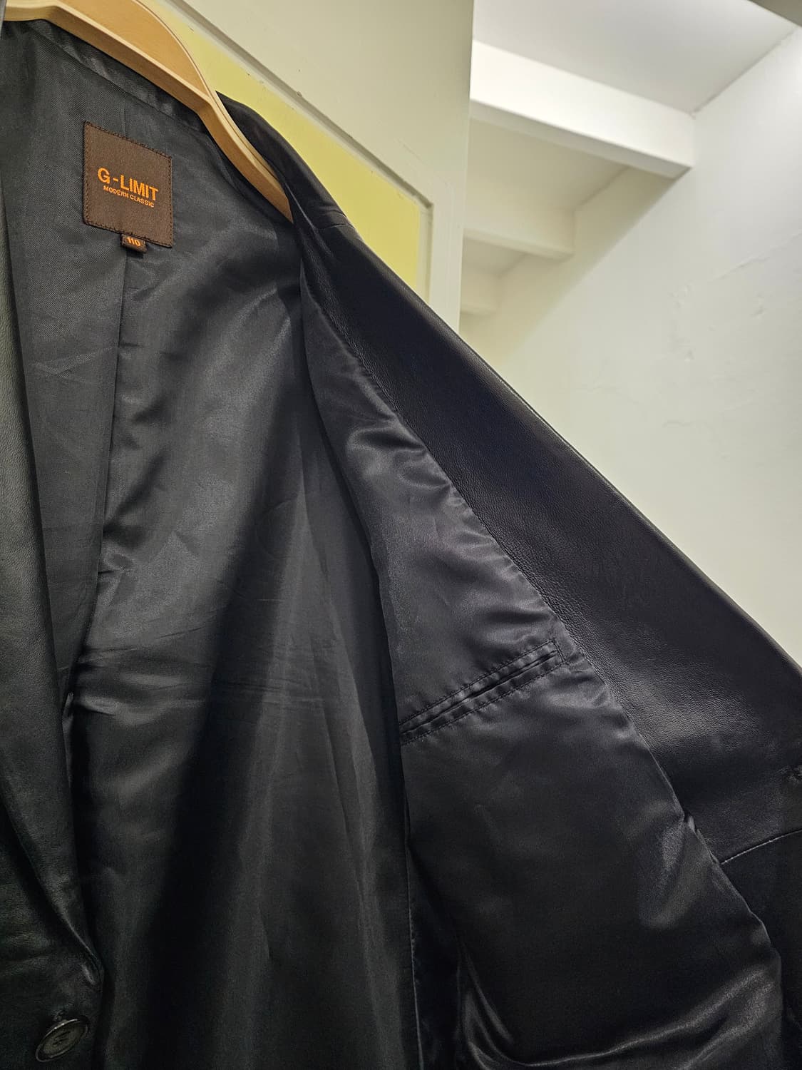 G-Limit 블랙 램스킨 블레이저 상품이미지6