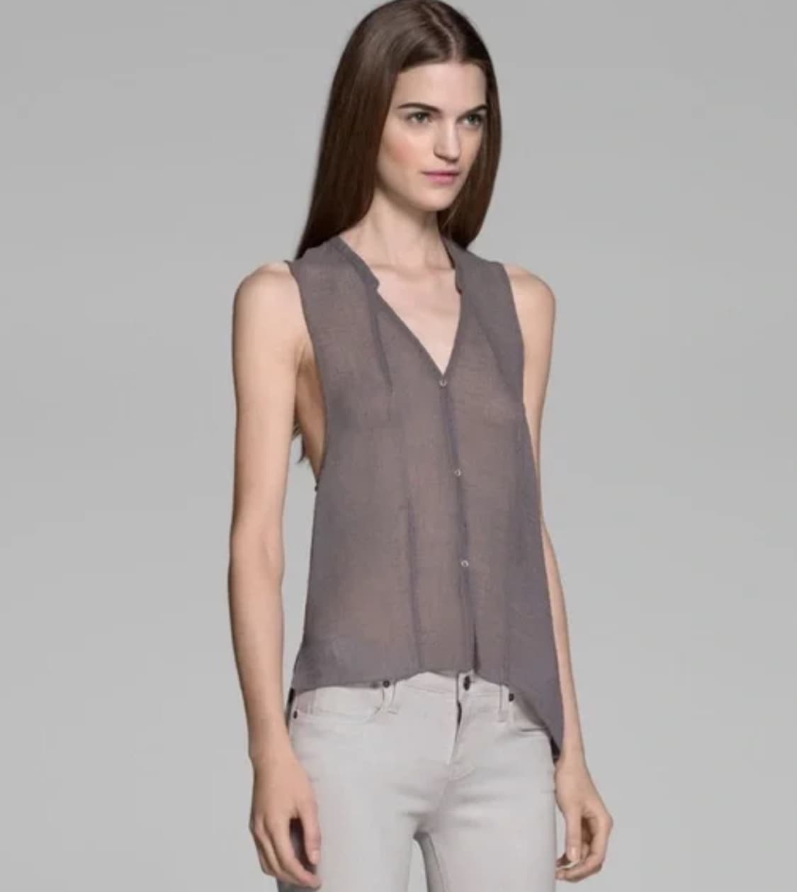 헬무트랭 sheer tank top 상품이미지1