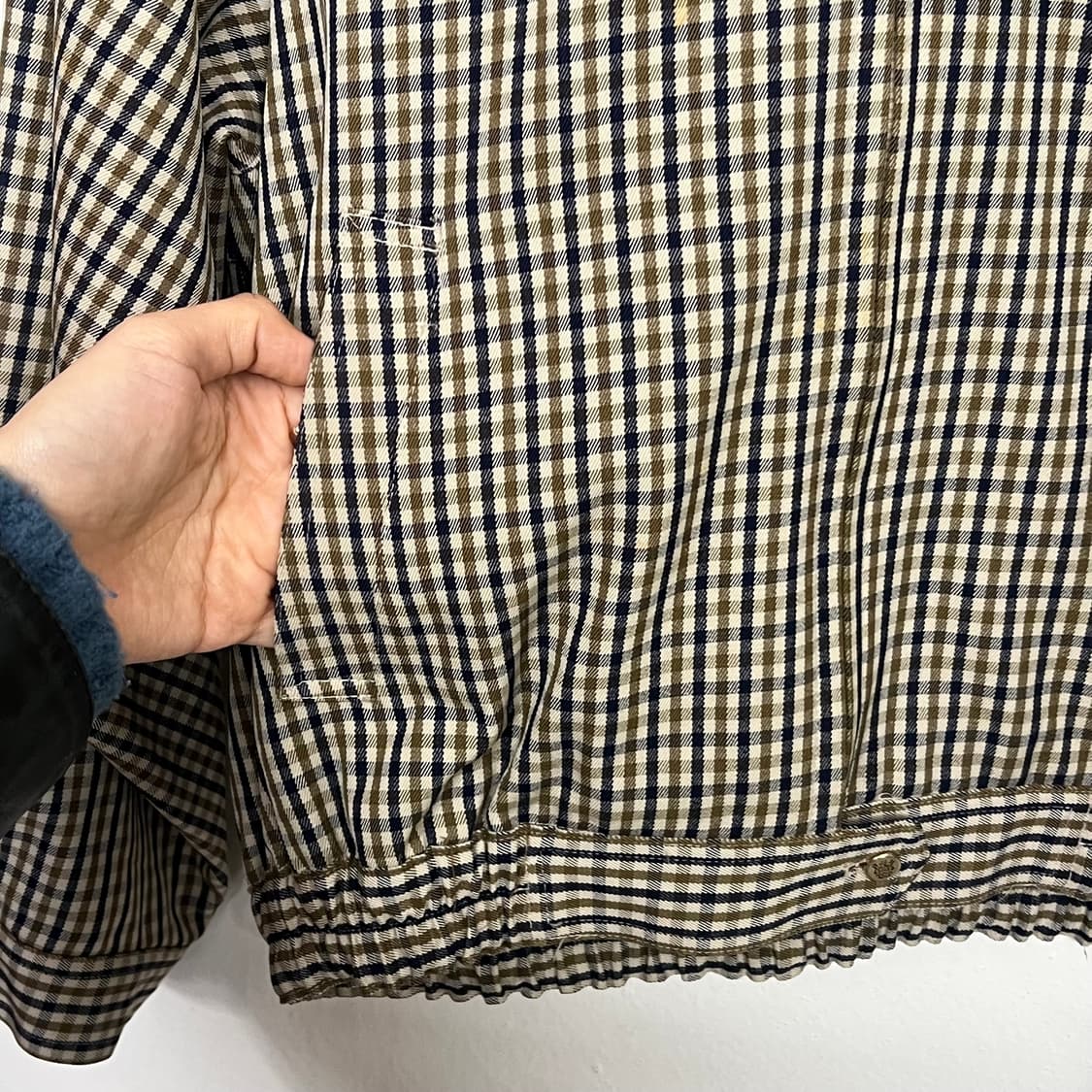 아쿠아스큐텀 울 플레이드 블루종 상품이미지5