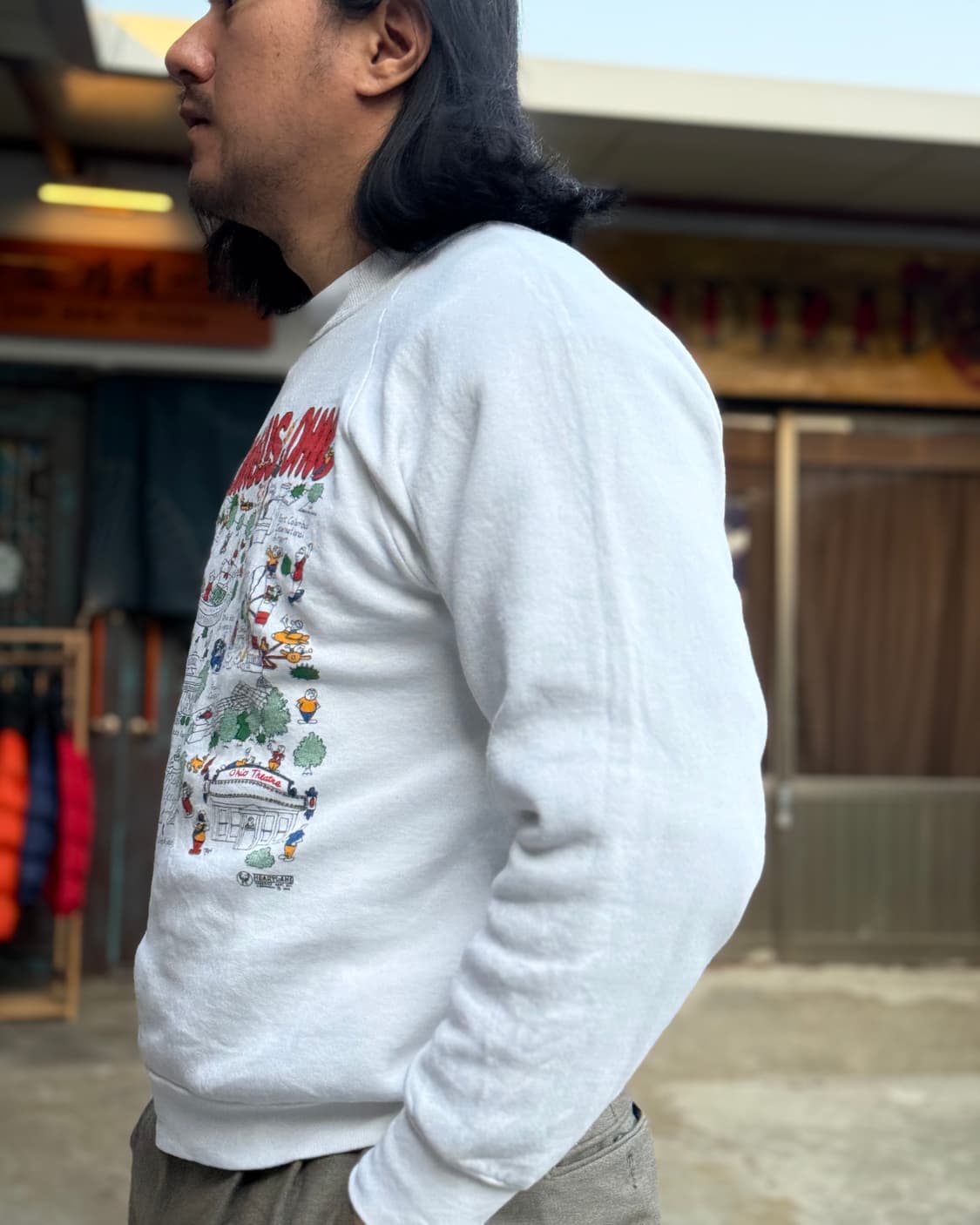 90's 프룻오브더룸 콜럼버스 오하이오 스웻셔츠 L 상품이미지8