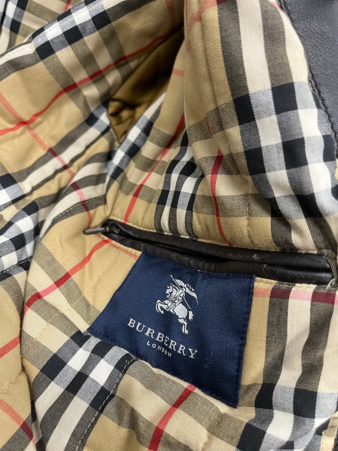 105) 버버리 후드 가죽자켓  상품이미지10