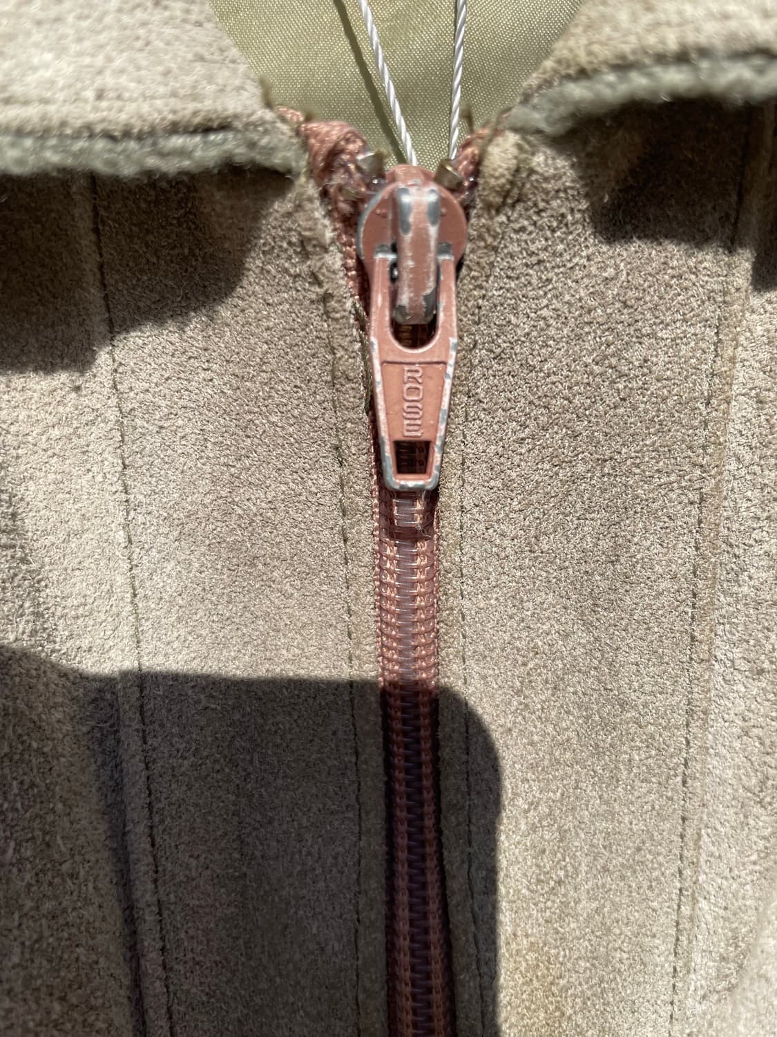 이탈리아빈티지 올리브 니트 스웨이드 라이더자켓 상품이미지5