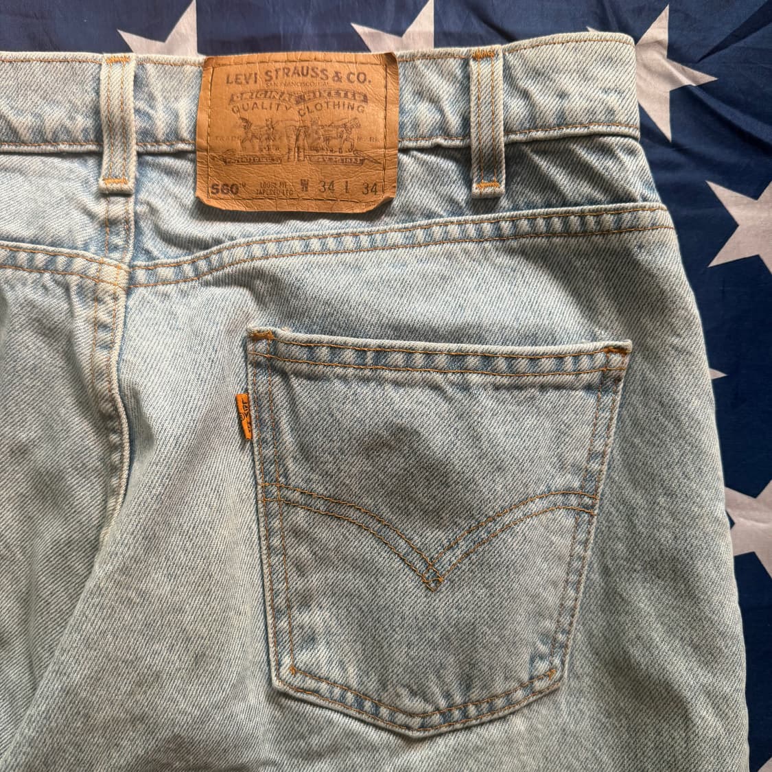 [32] Levi's 리바이스 90s 560 오렌지탭 데님 팬츠 -18 상품이미지10