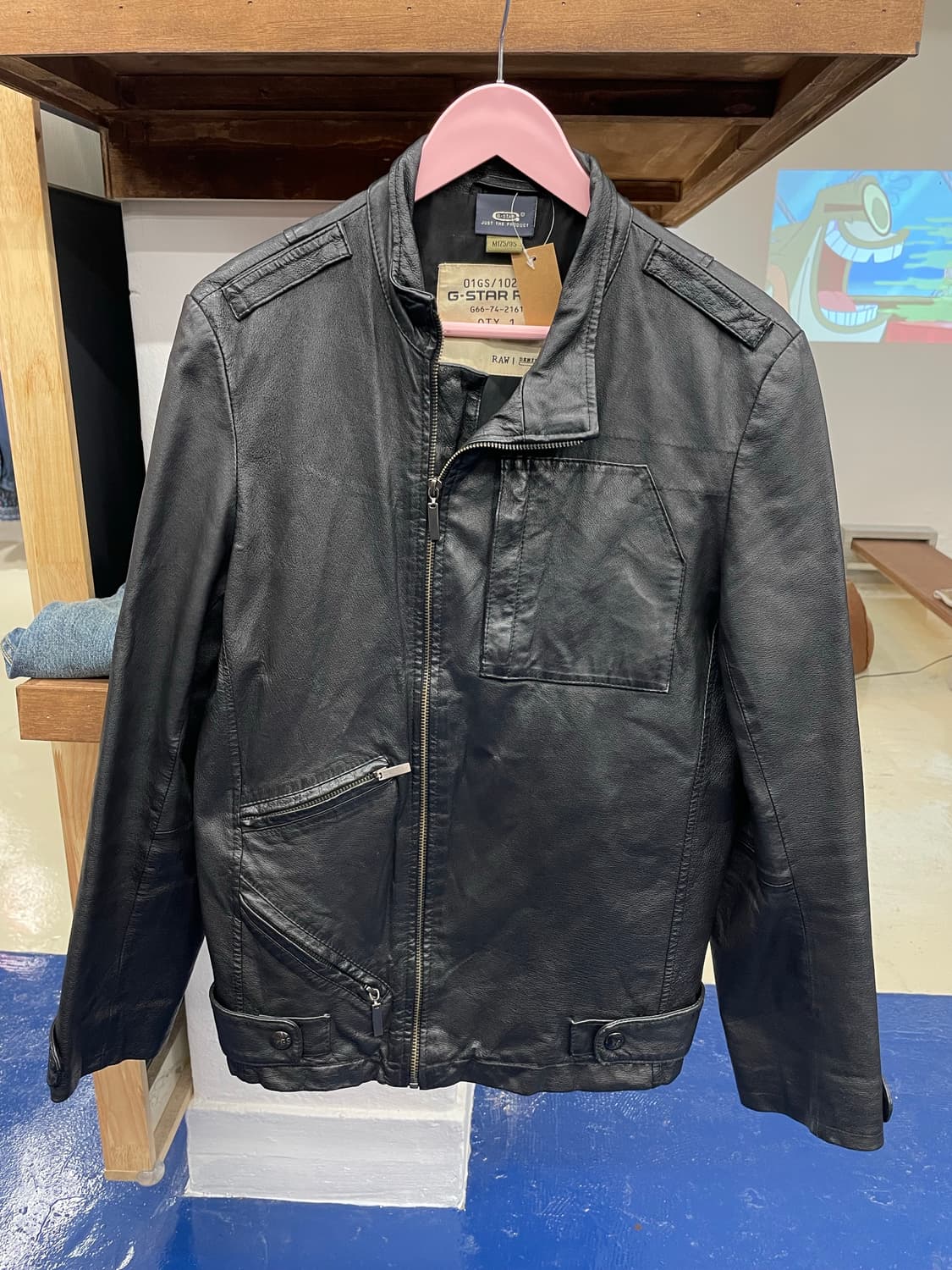 G star RAW 지스타 로우 레더 자켓 상품이미지4