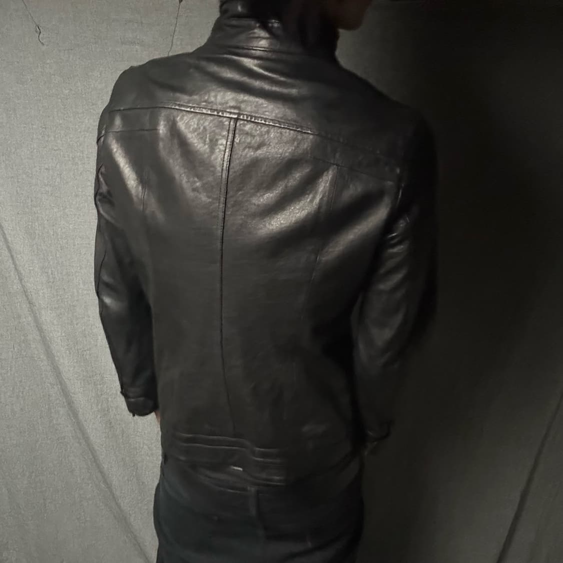 lamb skin pocket leather jacket 상품이미지4