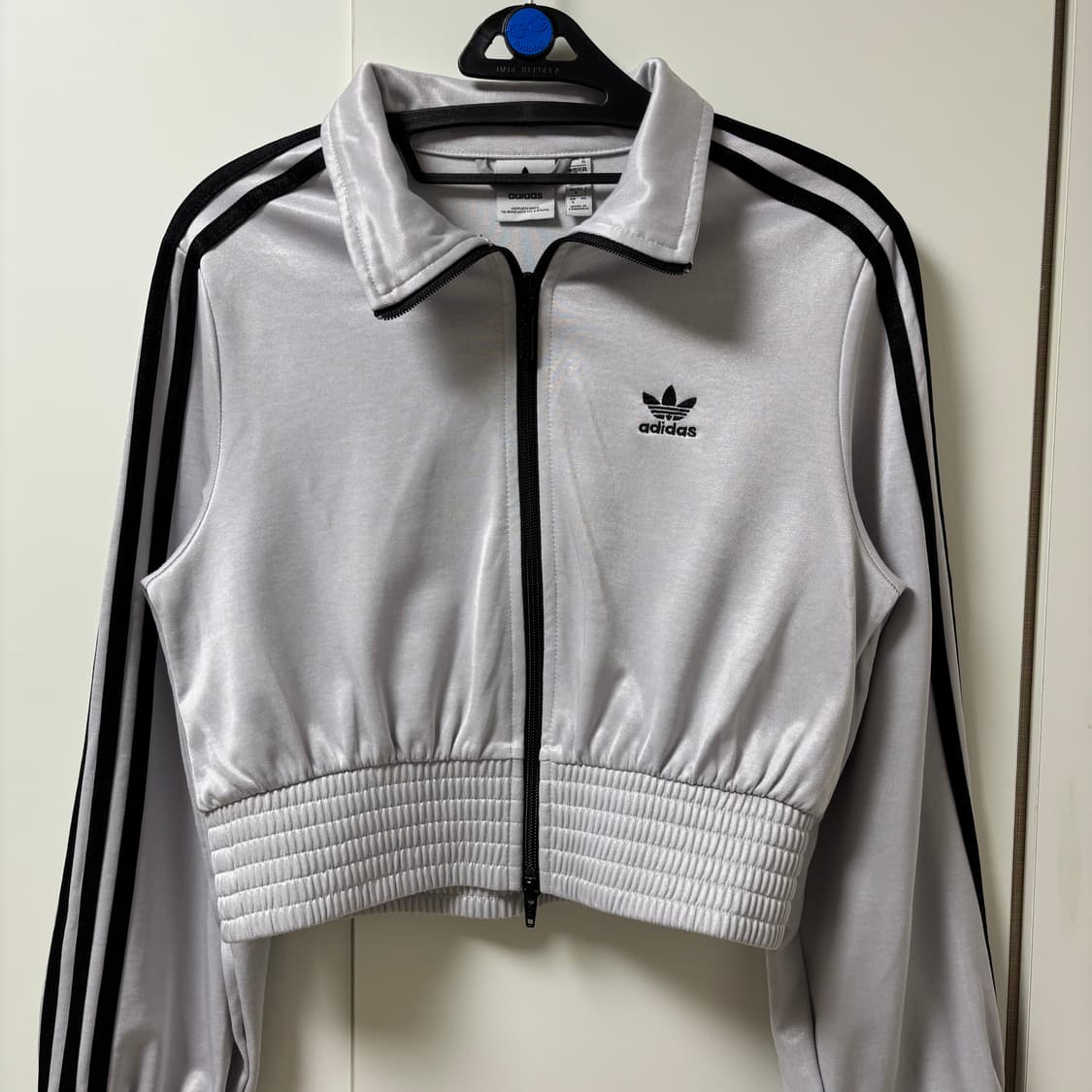 아디다스 크롭 져지 하이샤인 트랙탑 재킷 매트 실버 상품이미지5
