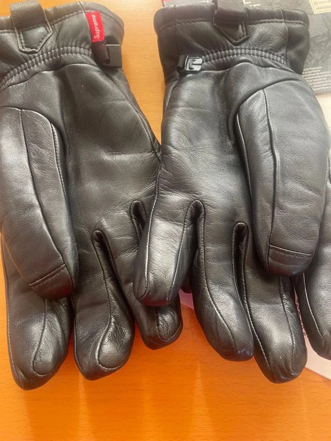 17FW 슈프림 x 노스페이스 레더 장갑 상품이미지5