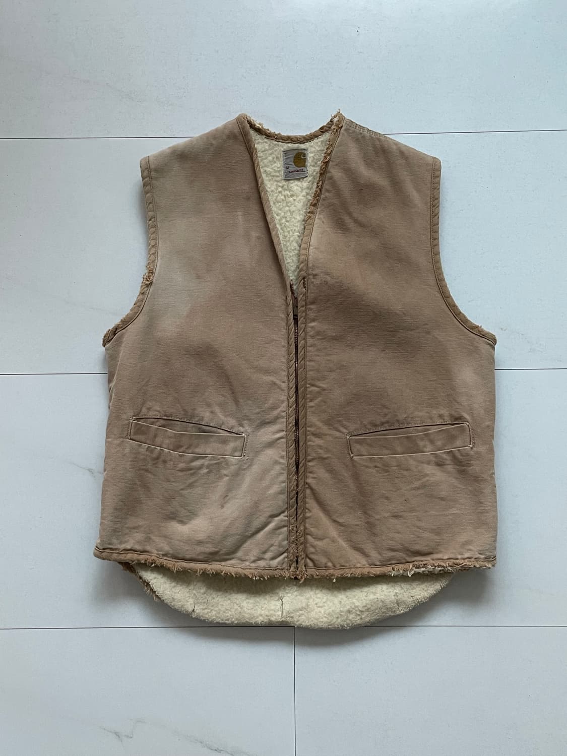 80s 빈티지 칼하트 쉐르파 베스트 상품이미지1