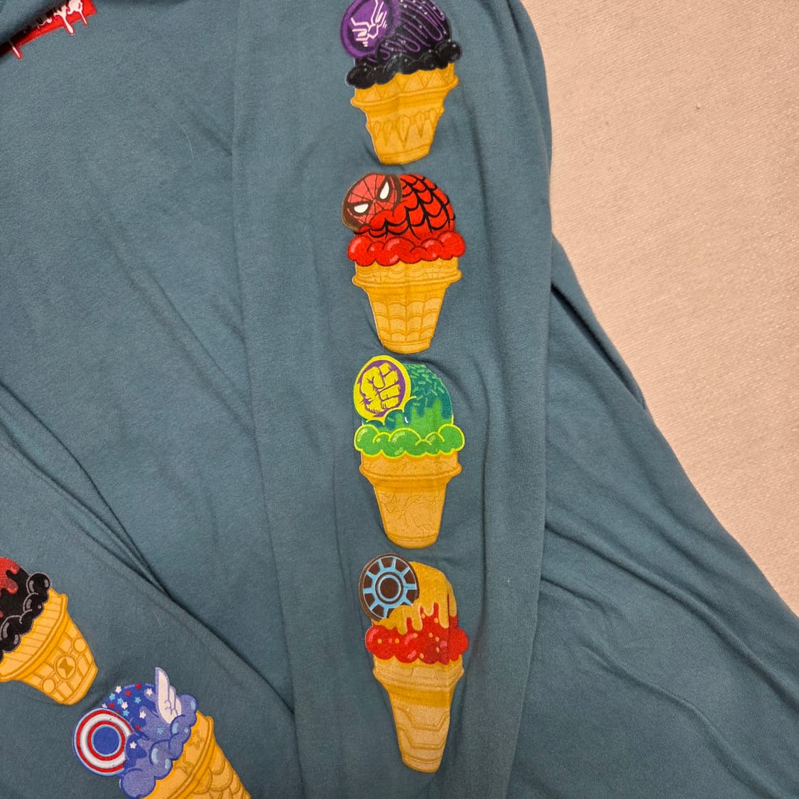 마블 eat the universe 아이스크림 그래픽 롱 슬리브 상품이미지5