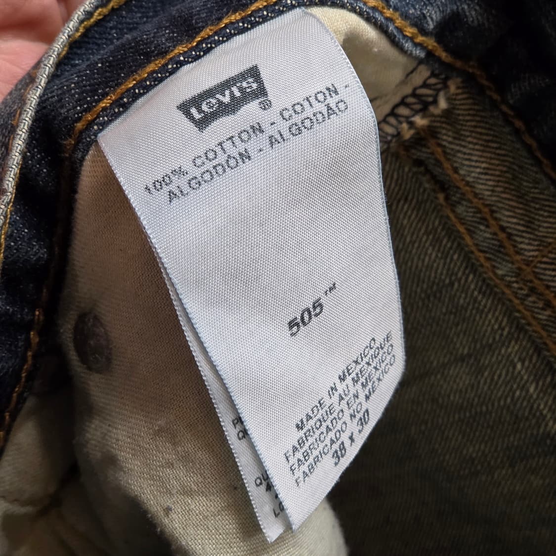 리바이스 505 워싱 데님 팬츠 상품이미지9