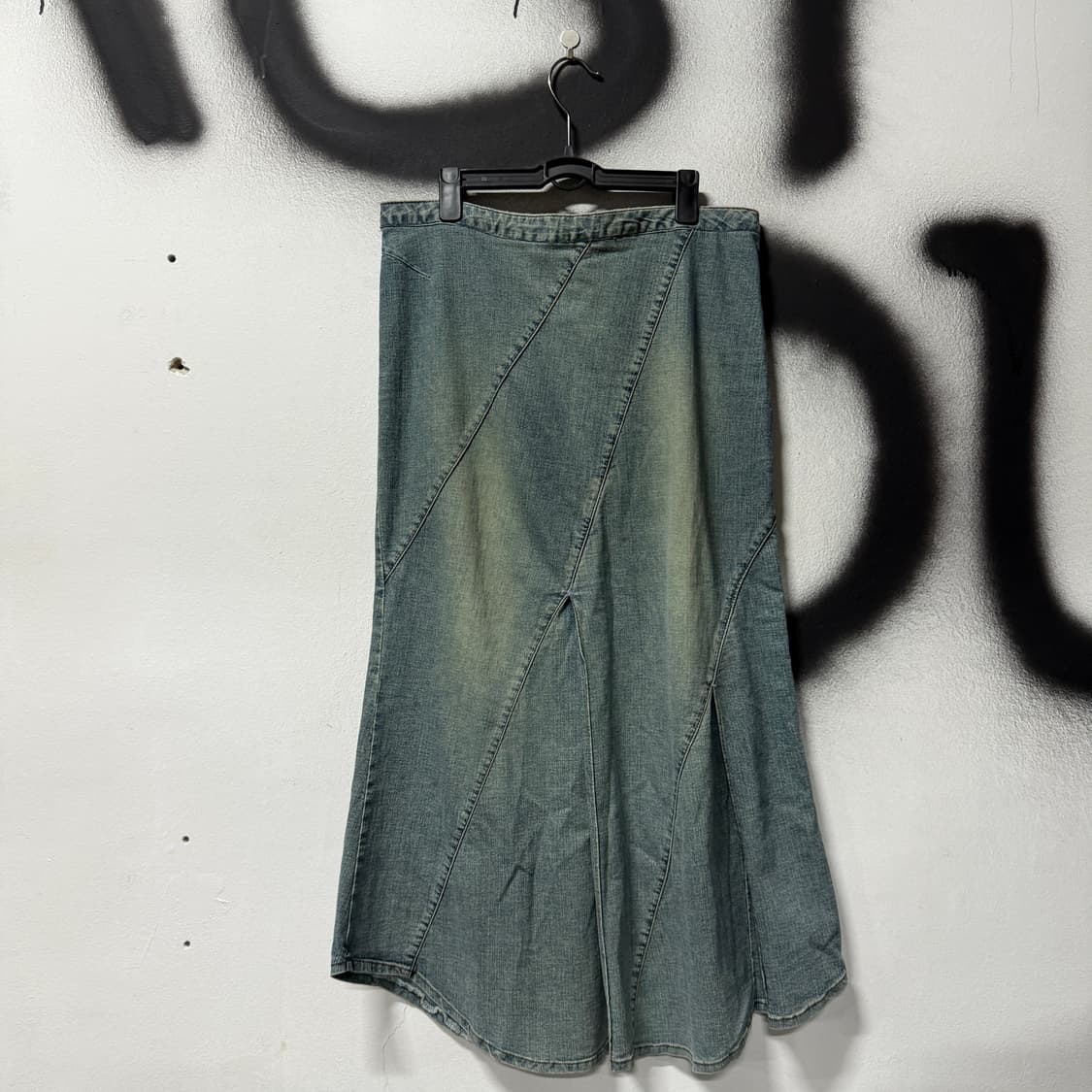 VTG 빈티지 머메이드핏 절개 데님 롱 스커트 상품이미지2