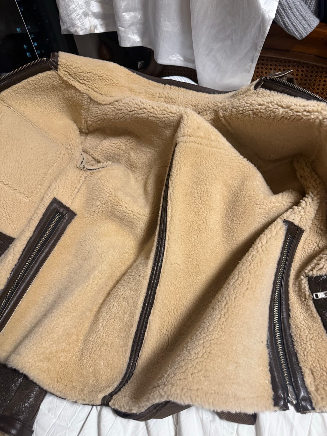 앤더슨벨 비토리오 리버시블 브라운 무스탕 자켓 M 상품이미지8