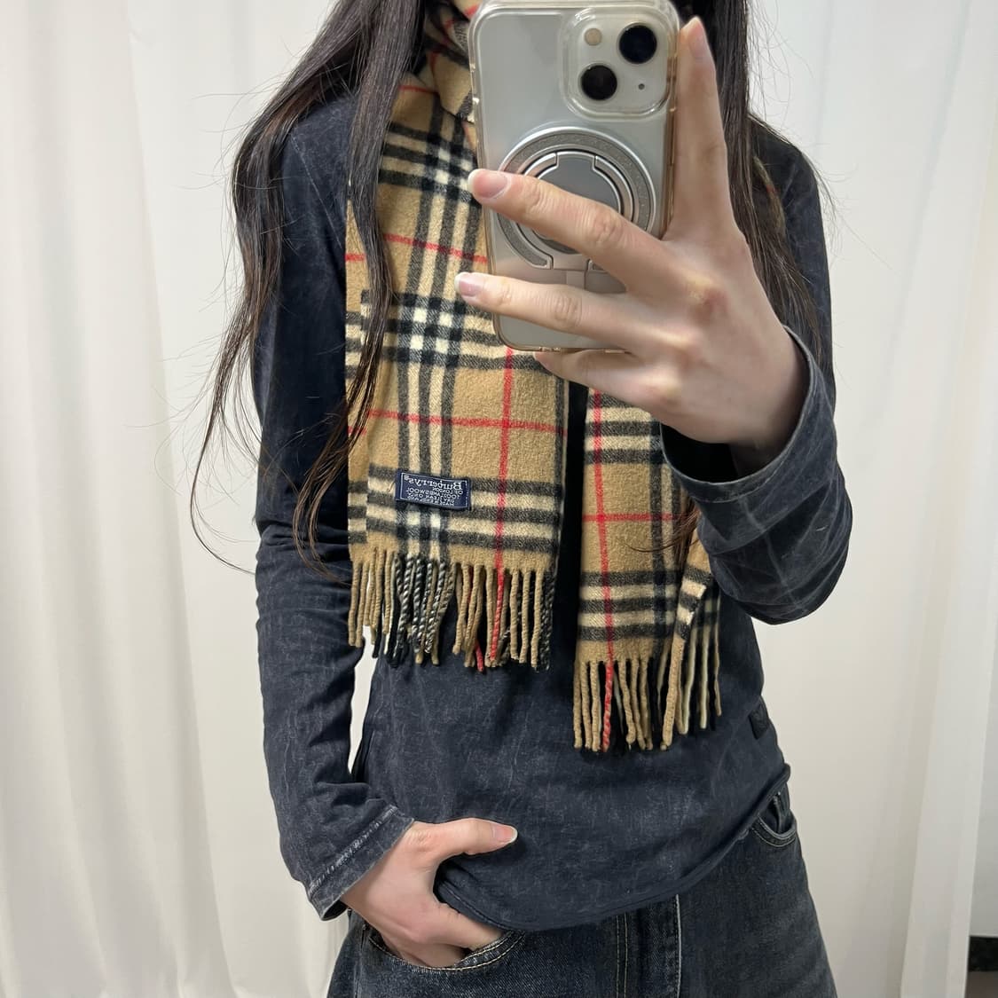 Burberry Nova Check Lambswool Muffler 상품이미지2