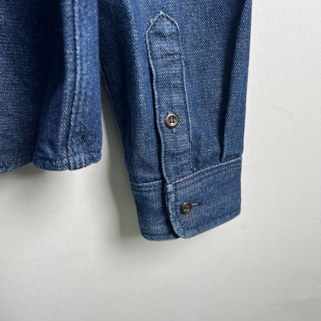 A.P.C. 아페쎄 투포켓 인디고 데님 셔츠 M 상품이미지8