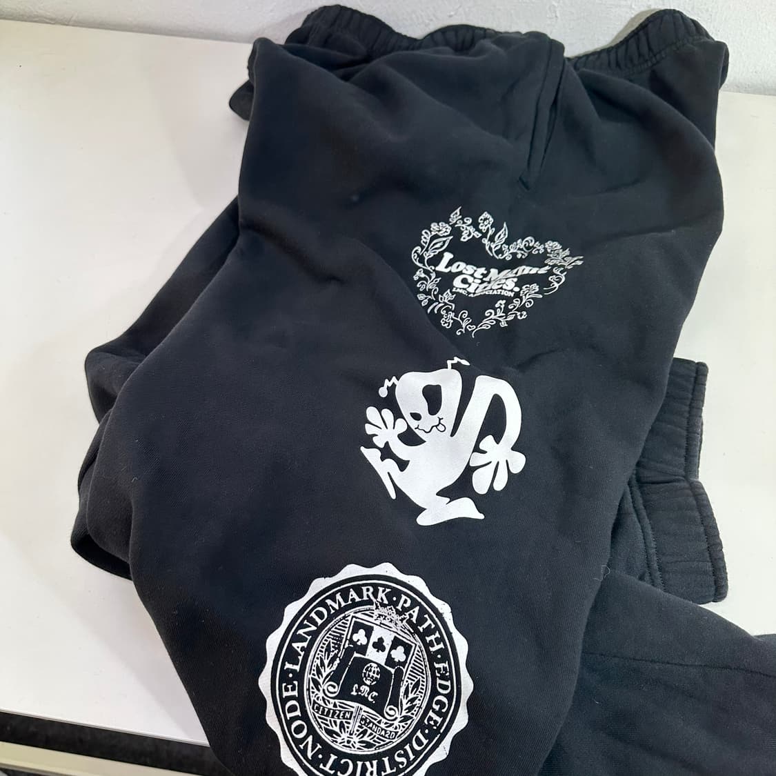 L-XL 엘앰씨 LMC 블랙 루즈오버핏 스웻조거팬츠 상품이미지2