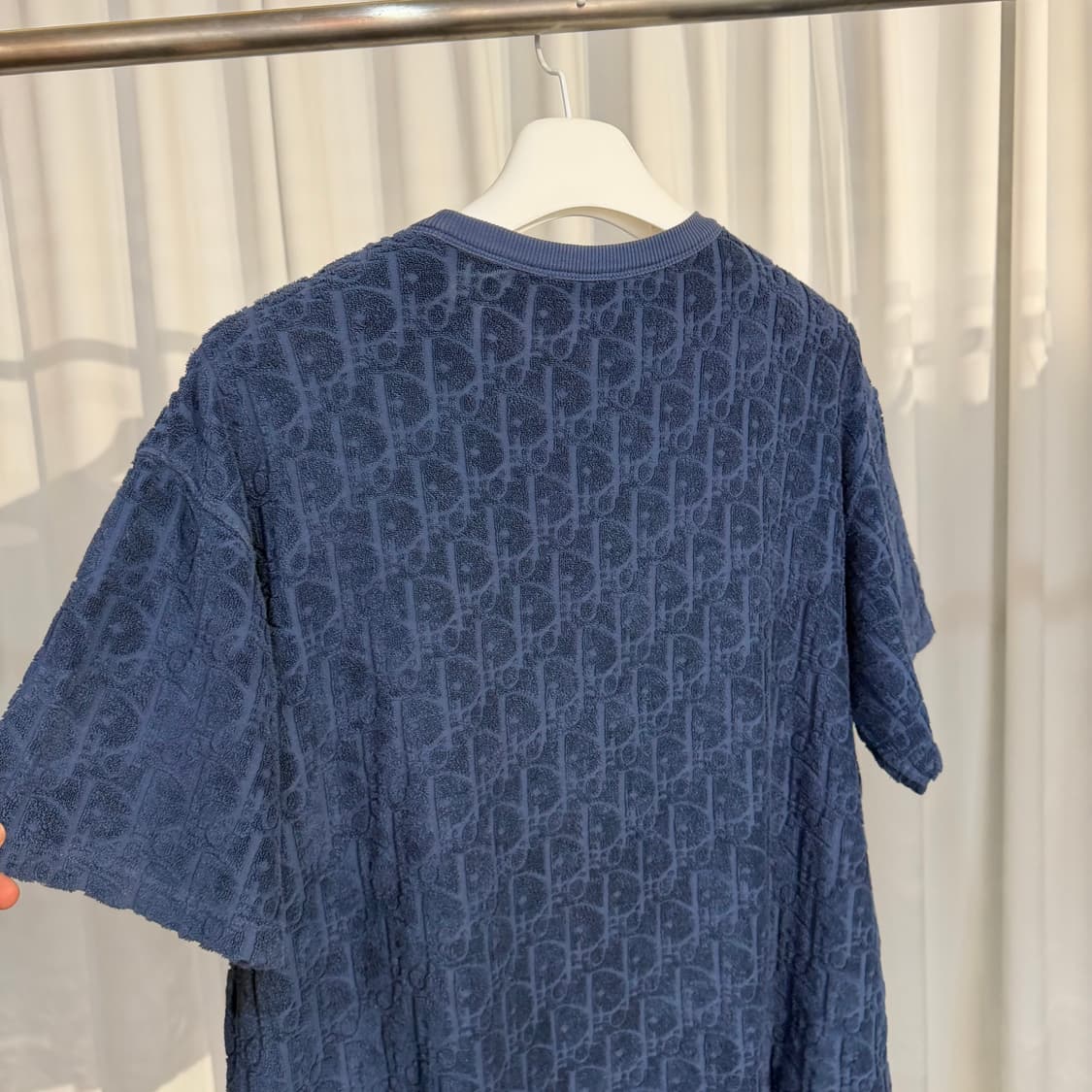 (XL) 디올 오블리크 테리 니트 반팔 티셔츠  상품이미지3