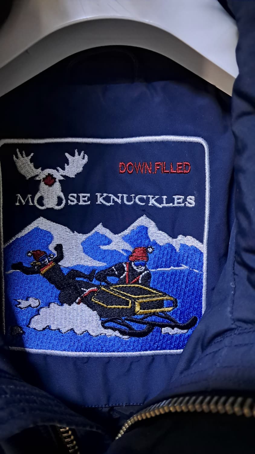 무스너클 네이비 패딩xl 상품이미지4
