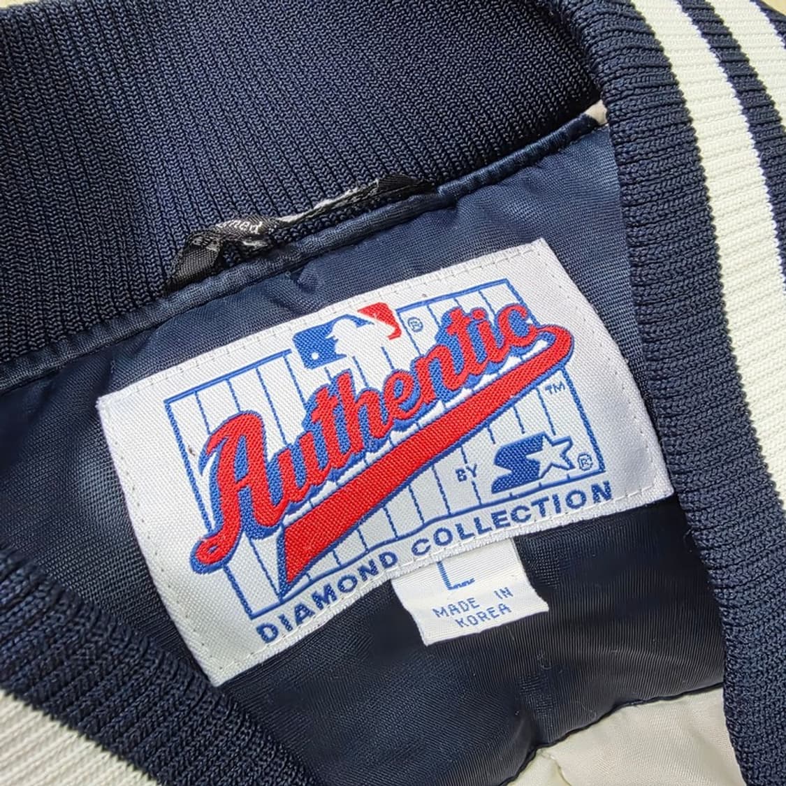 90s 스타터 양키스 다이아몬드 컬렉션 사틴 자켓 L 상품이미지7