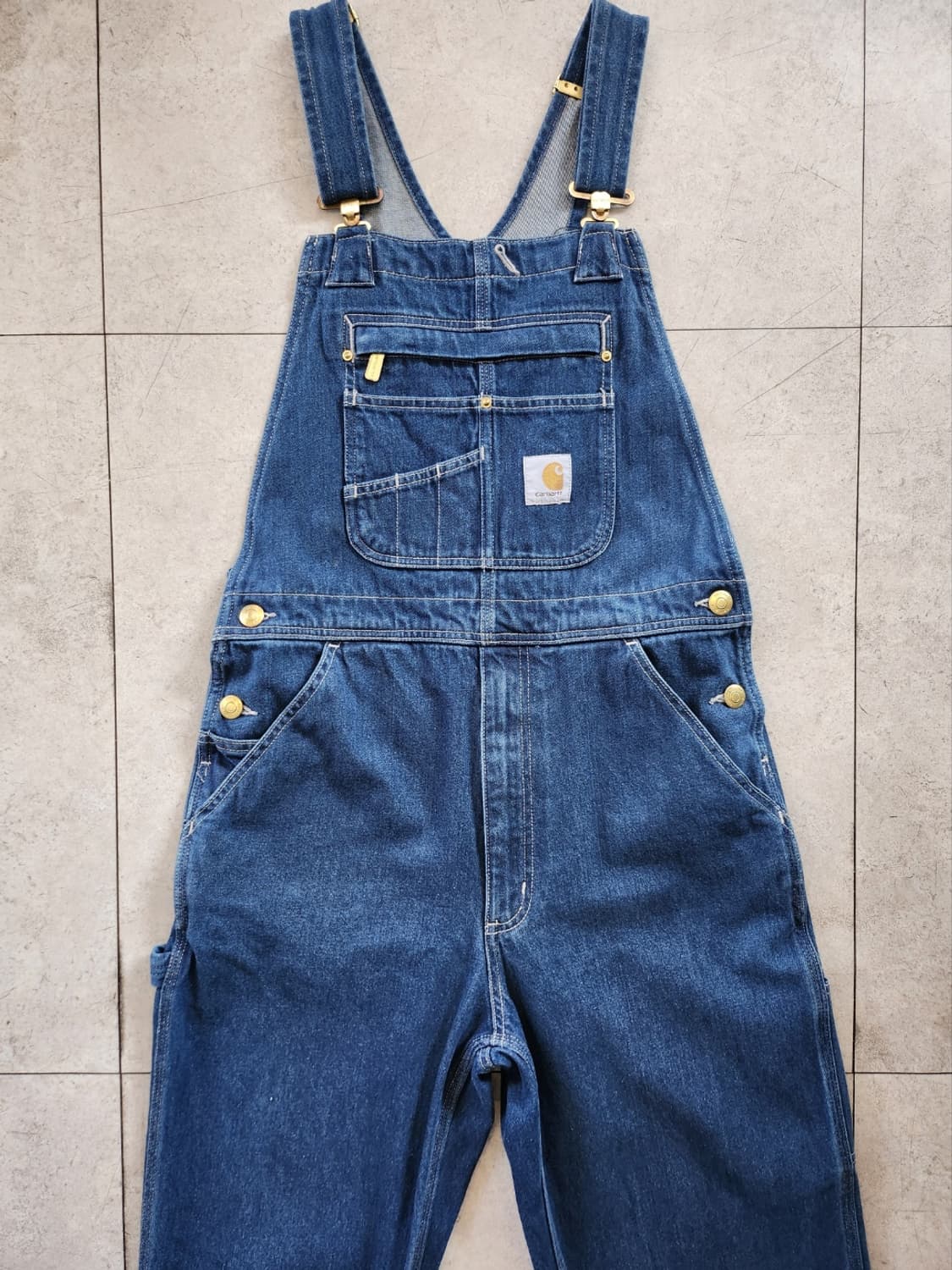 칼하트 루즈핏 데님 오버롤 상품이미지2