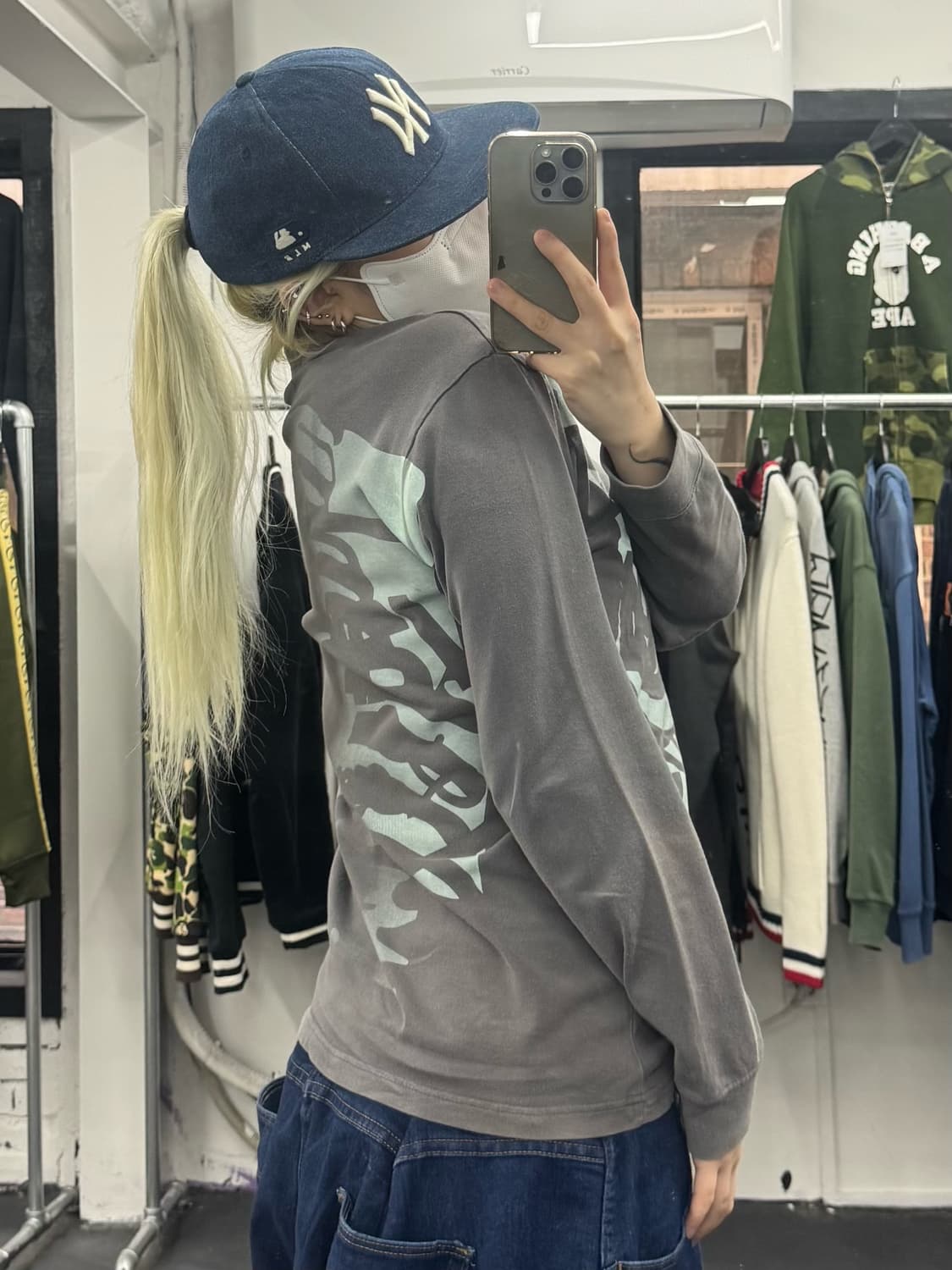 밴슨 레더 본 워시드 롱슬리브 상품이미지4