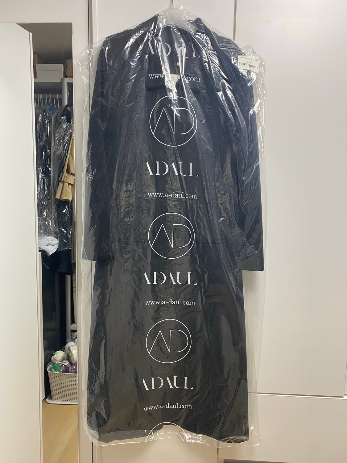 어다울) Zip up simple long dress - black-S 상품이미지1