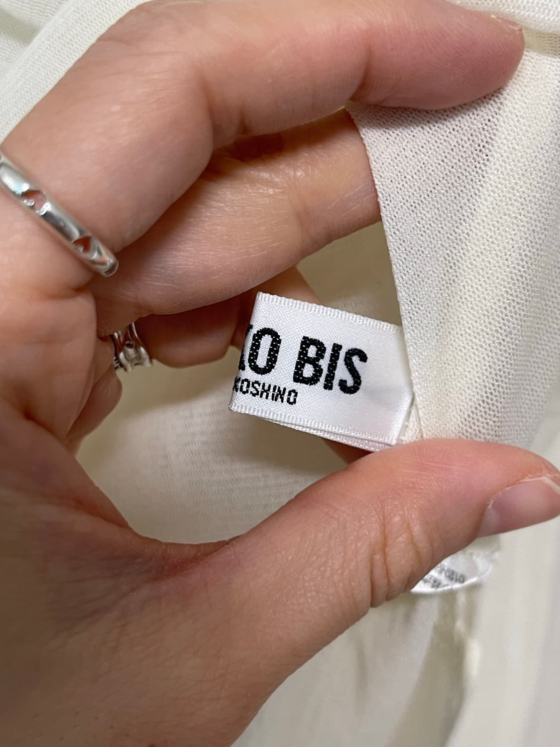 HIROKO BIS 아이보리 시스루 터틀넥 상품이미지2