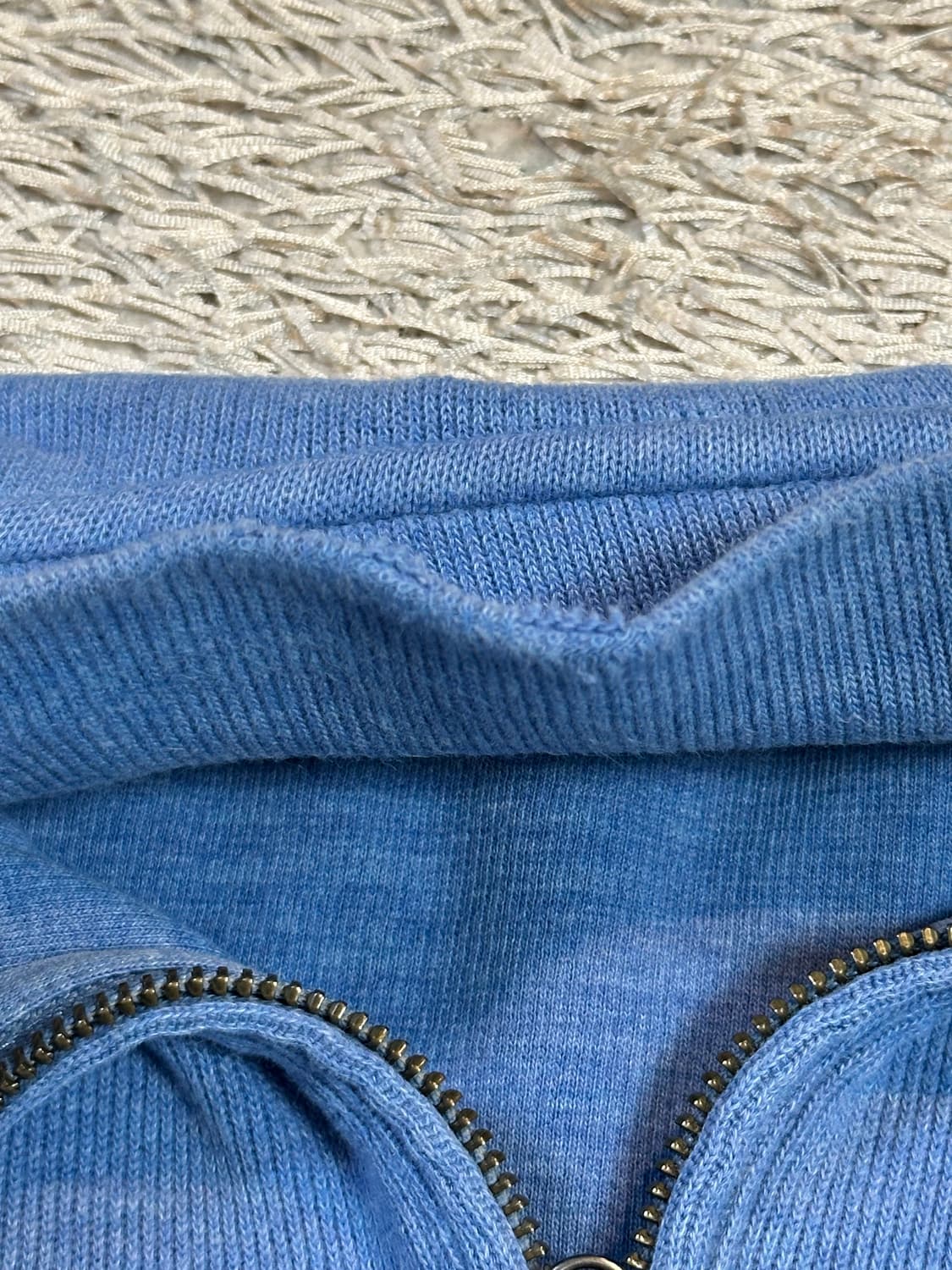 폴로 랄프로렌 옐로우포니 하프 반집업 니트 소라 상품이미지5