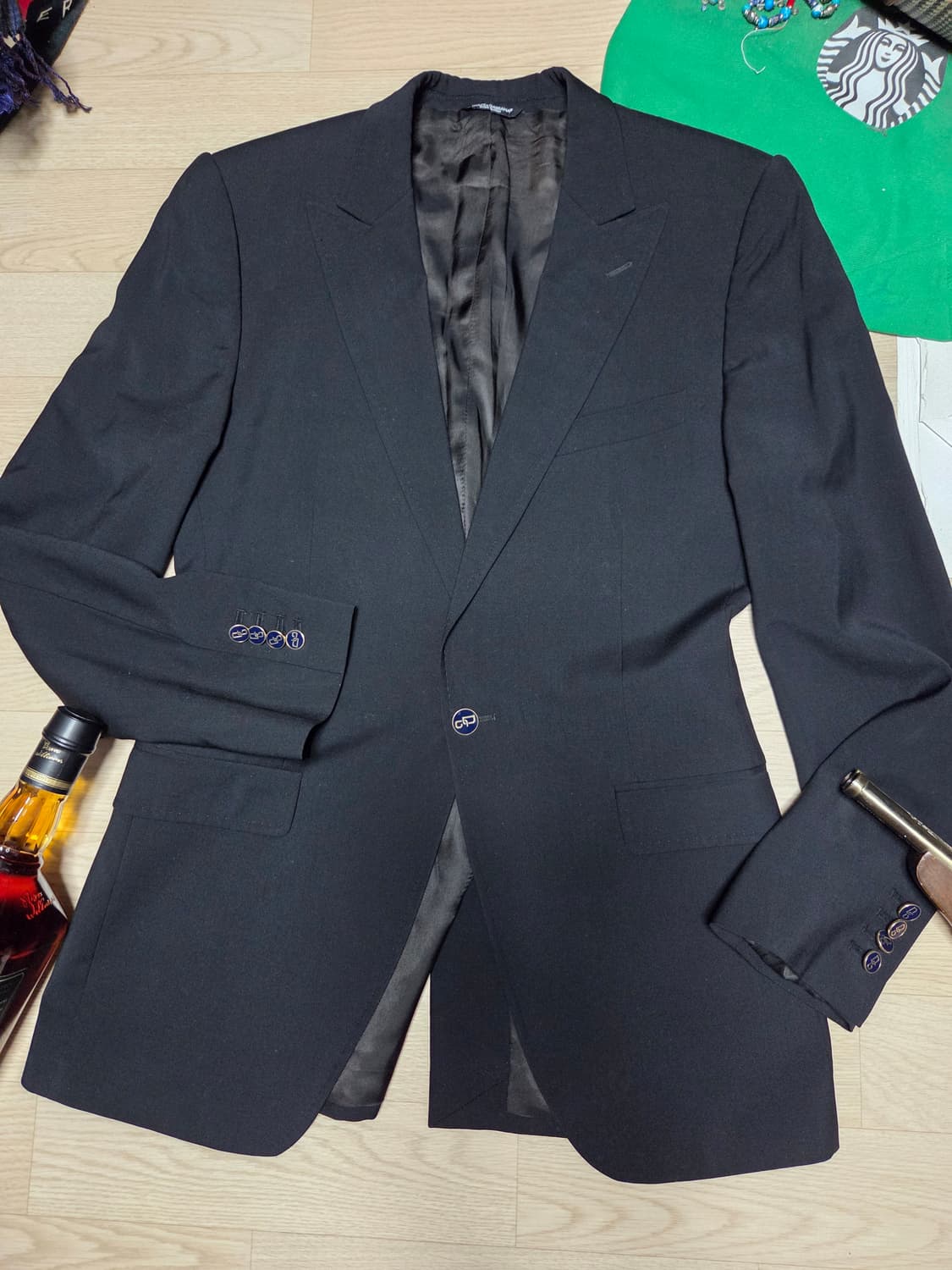 (~3~회 착)(금장 네이비 단추)돌체앤가바나 수트 자켓 블레이저 정장 상품이미지2