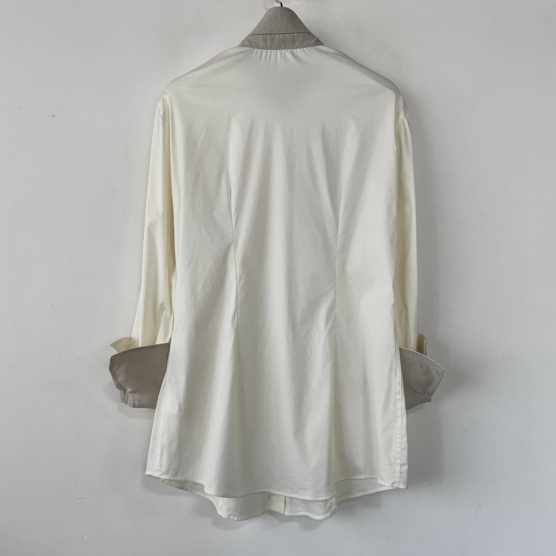 브루넬로 쿠치넬리 비즈 배색 코튼 셔츠 상품이미지5