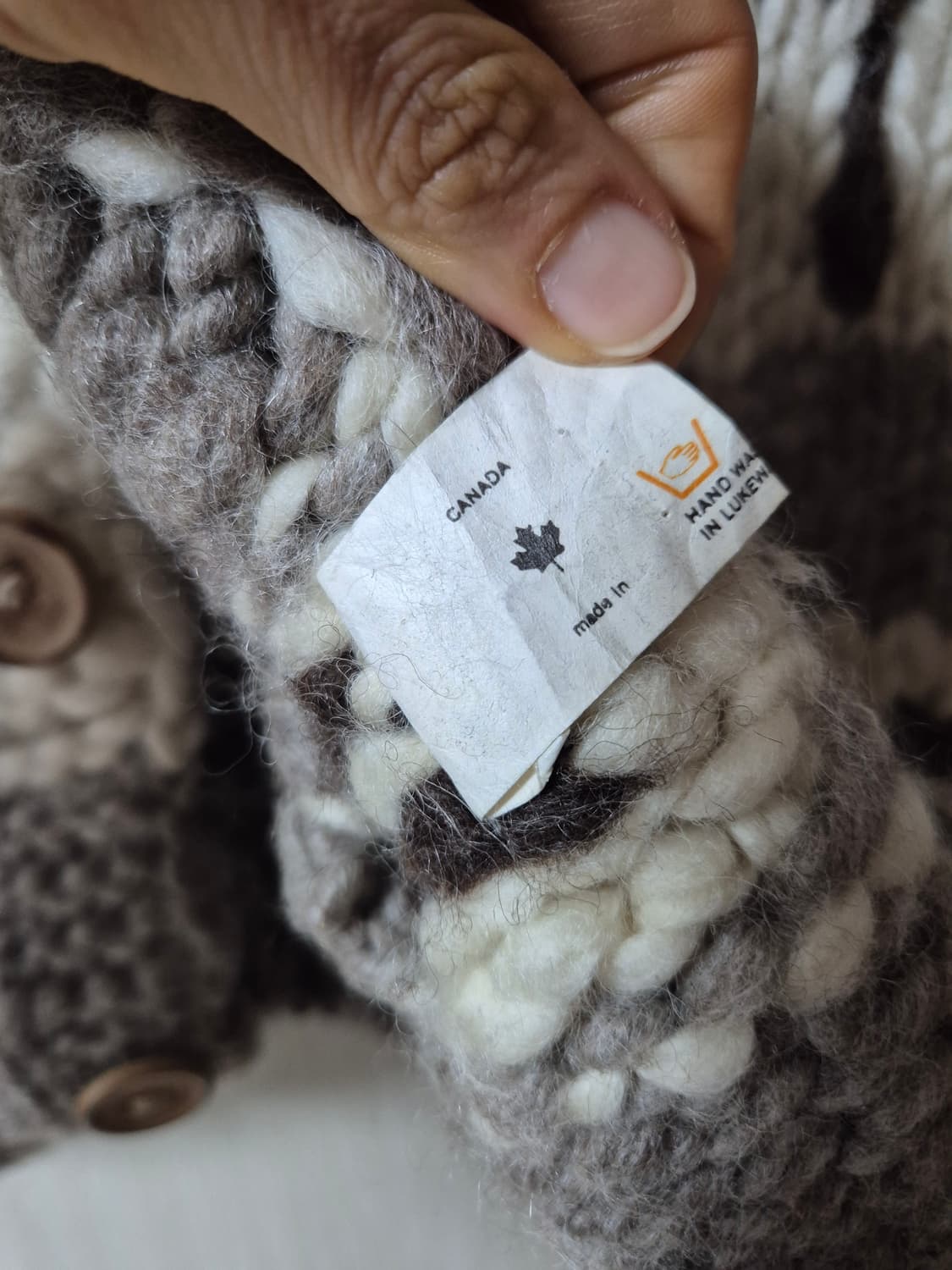 코위찬 캐나다 핸드메이드 노르딕 패턴 니트 스웨터 조끼 베스트 카나다 상품이미지6