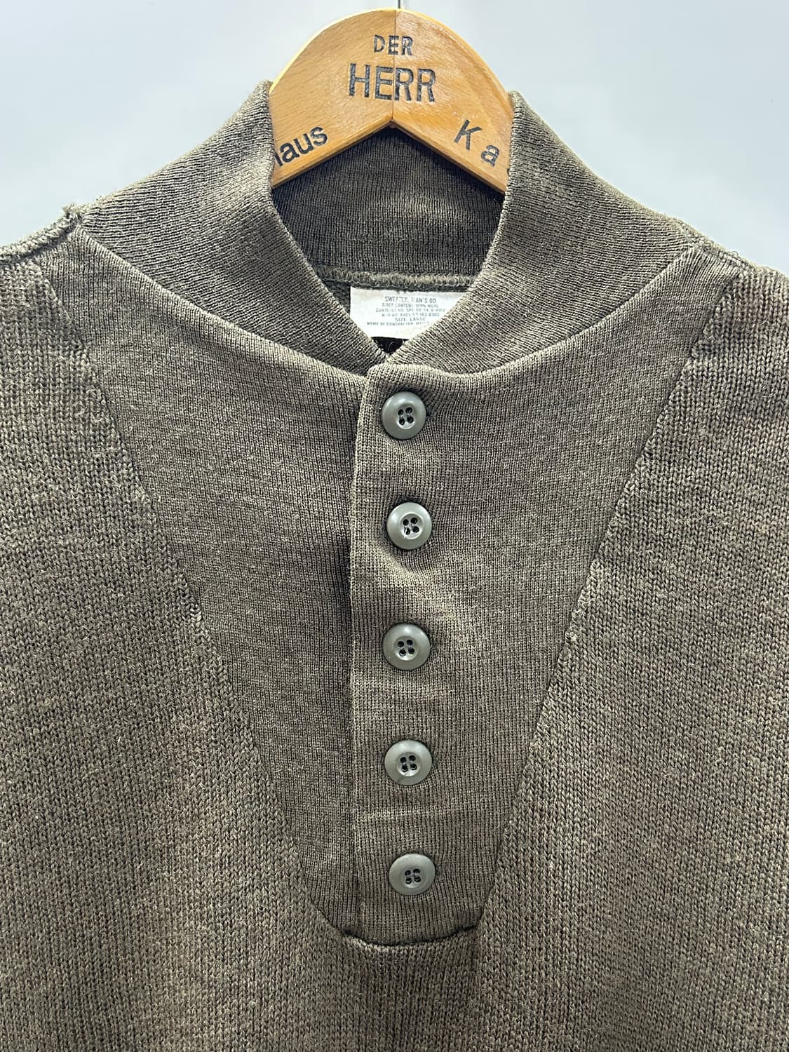 90s 미군 5 Button 울 니트 상품이미지2