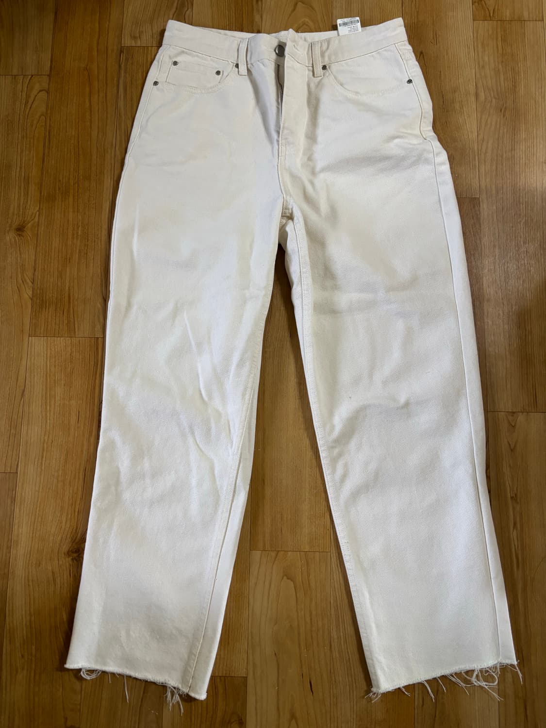 Eql essential 화이트 데님팬츠 상품이미지1