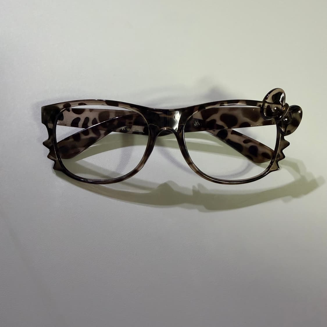 새상품 여자 호피 리본 안경 상품이미지1