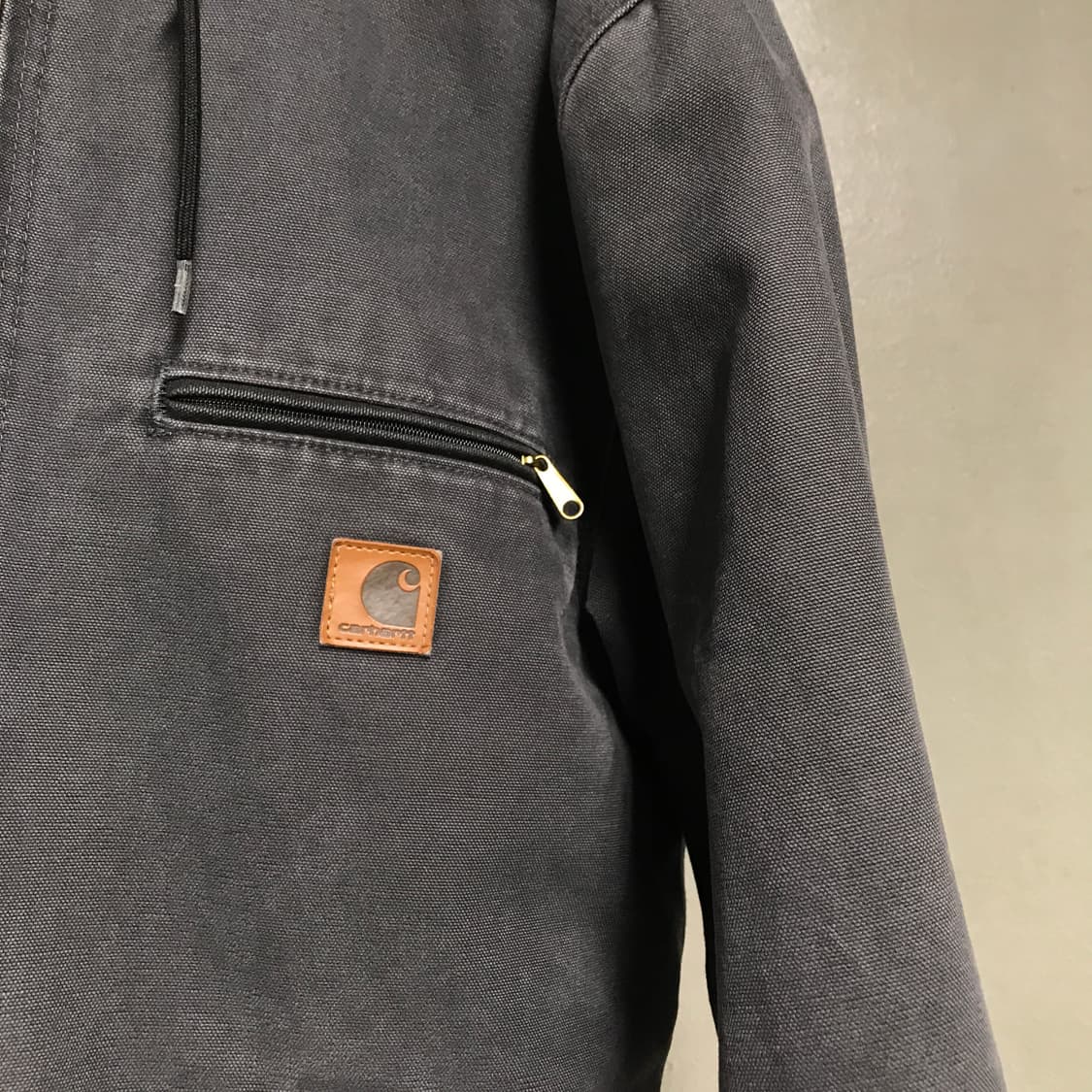 칼하트 기모 후드 워크 자켓 그레이 S 상품이미지4