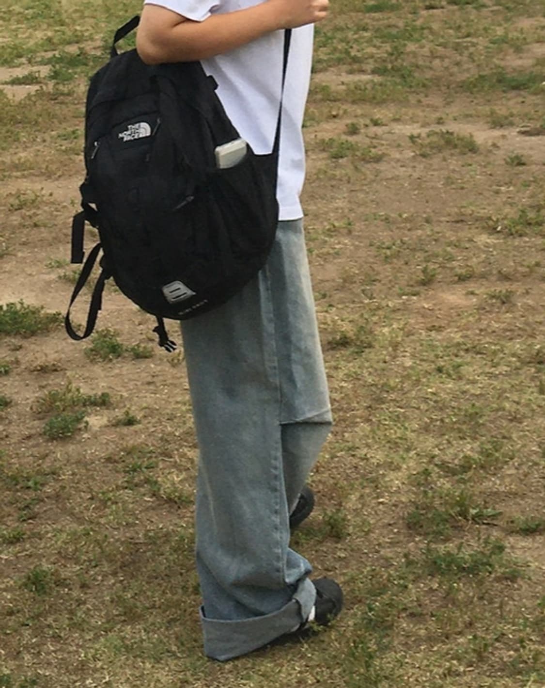 포인트 주름 연청 데님 상품이미지4