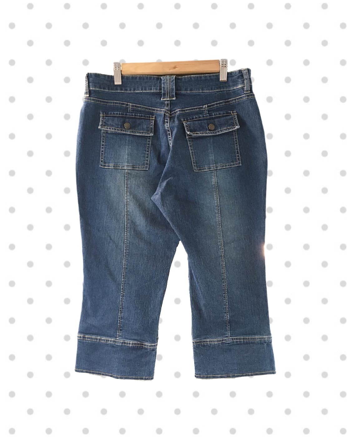 vintage pocket denim capri pants blue 상품이미지6