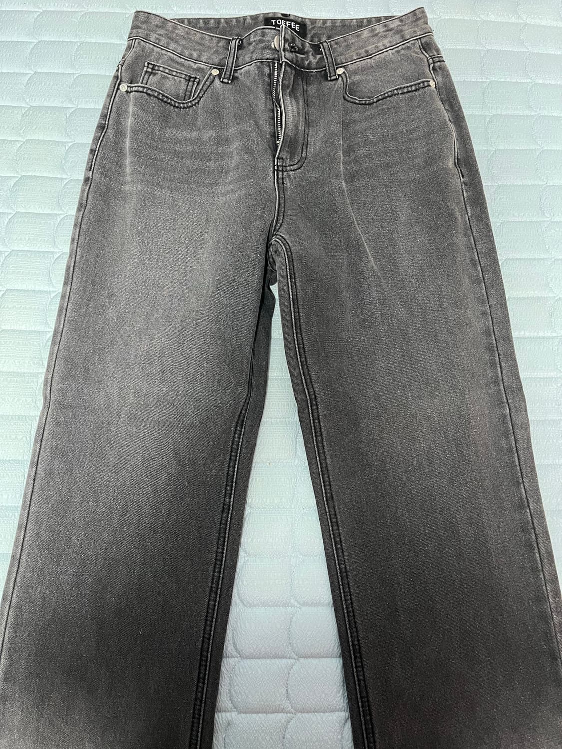 토피 와이드 데님 팬츠 상품이미지1