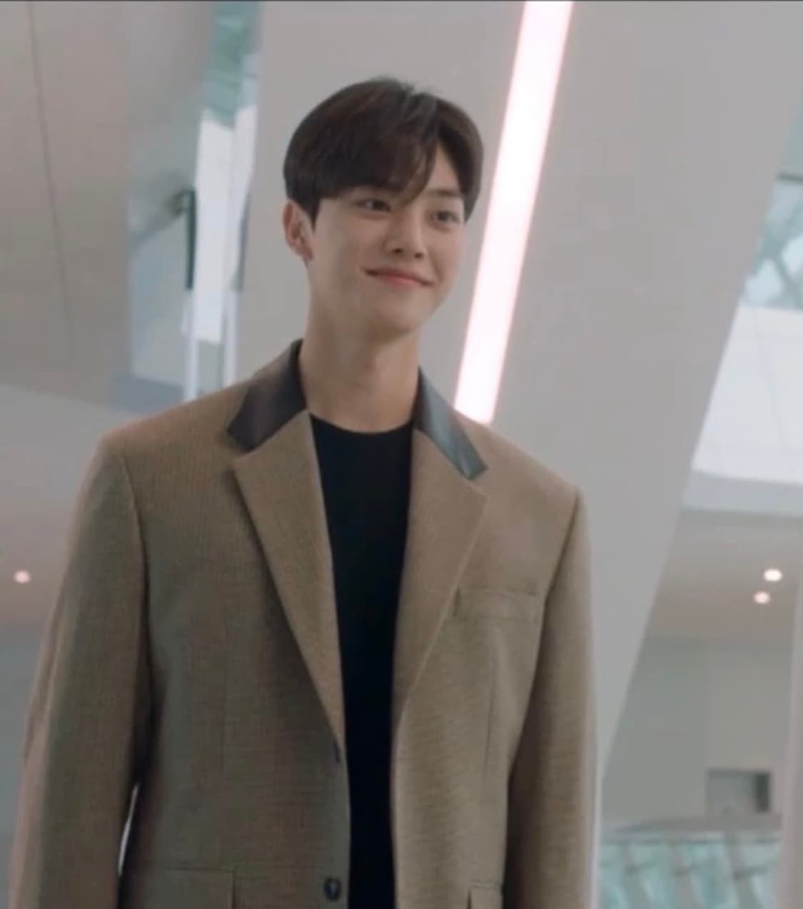 토니웩 가죽카라 체크 블레이저 상품이미지7