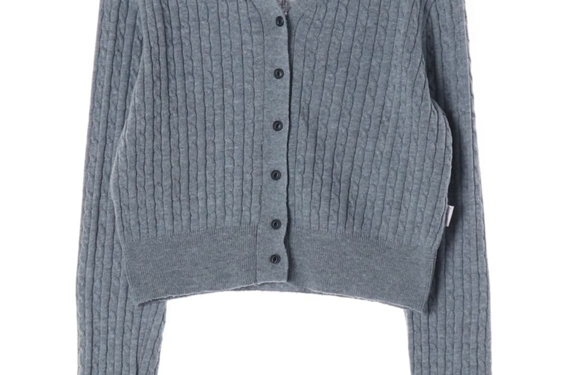 로맨틱크라운 x 타게토 콜라보 케이블 니트 가디건 F 상품이미지4