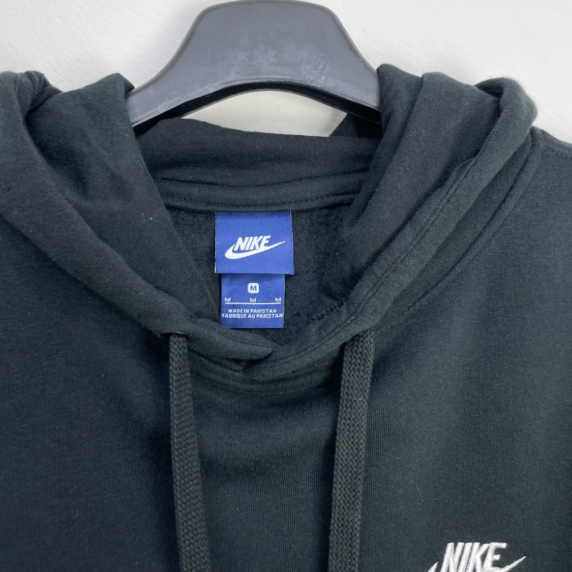나이키 블랙 기모 후드티 롱슬리브 M 상품이미지3