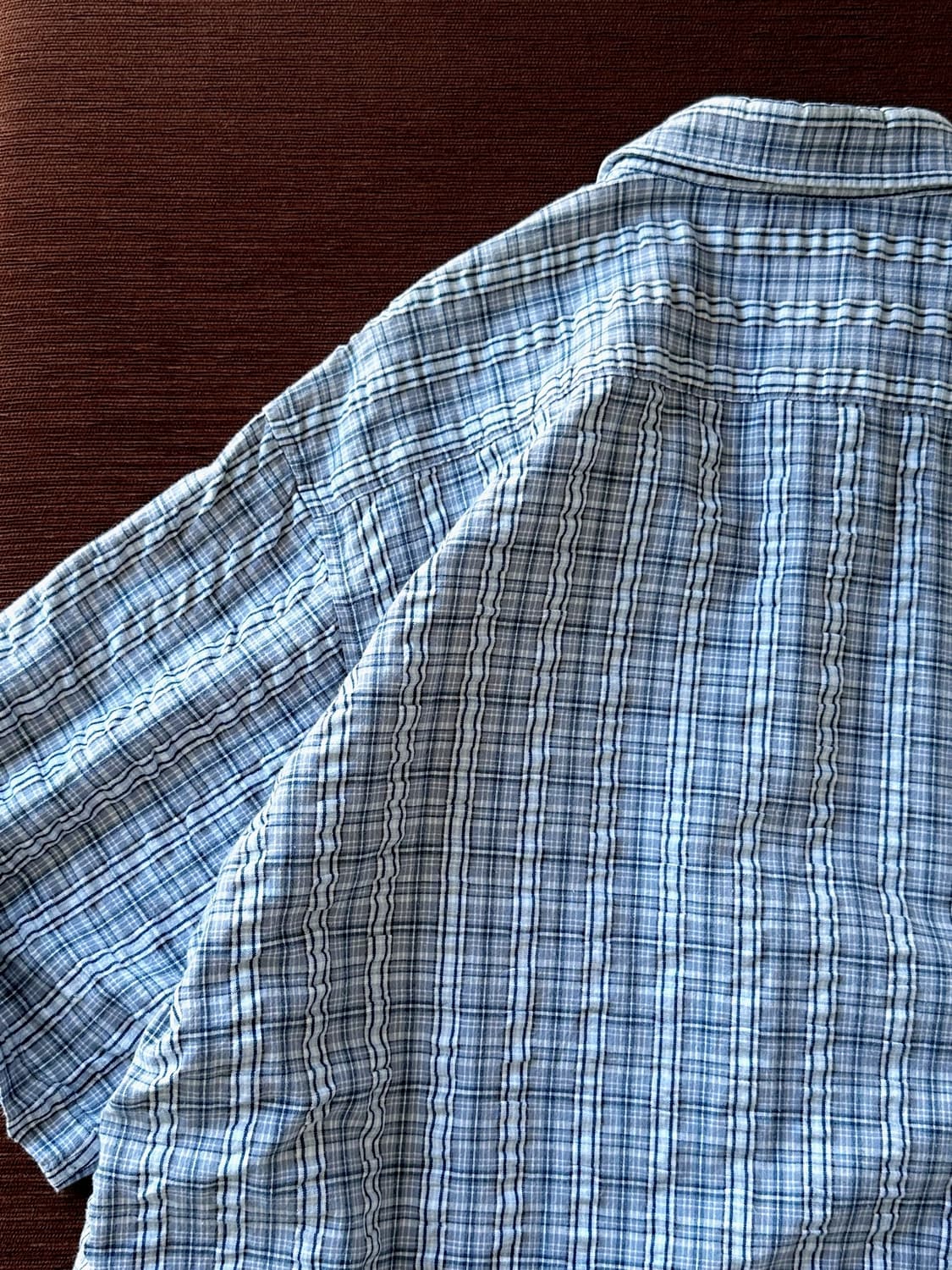 Natural sucker fabric H/S shirt 상품이미지5