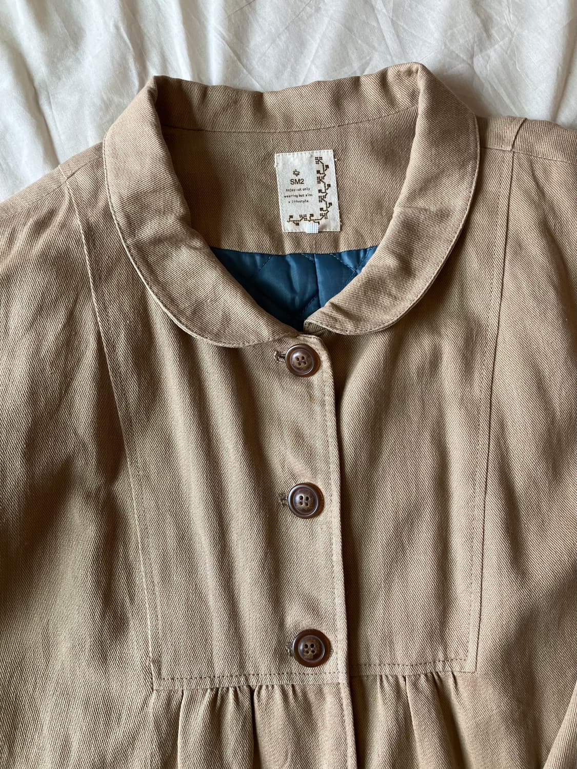 SM2 사만사모스2 베이지 면코트 상품이미지2