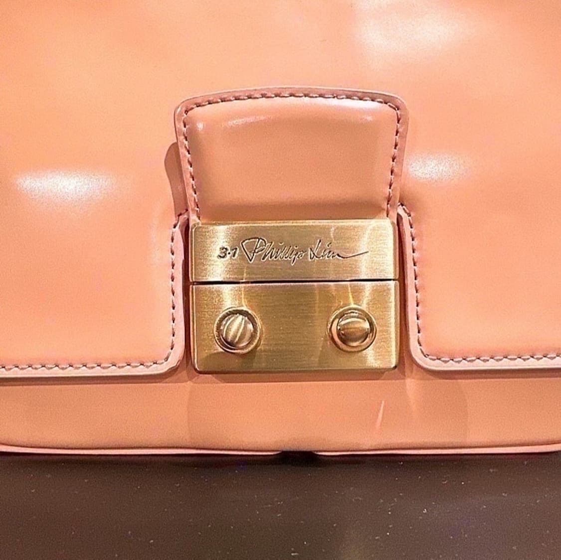 (정품/새상품) 3.1 필립 림 여성 연핑크 카프스킨 바게트백 숄더백 상품이미지2
