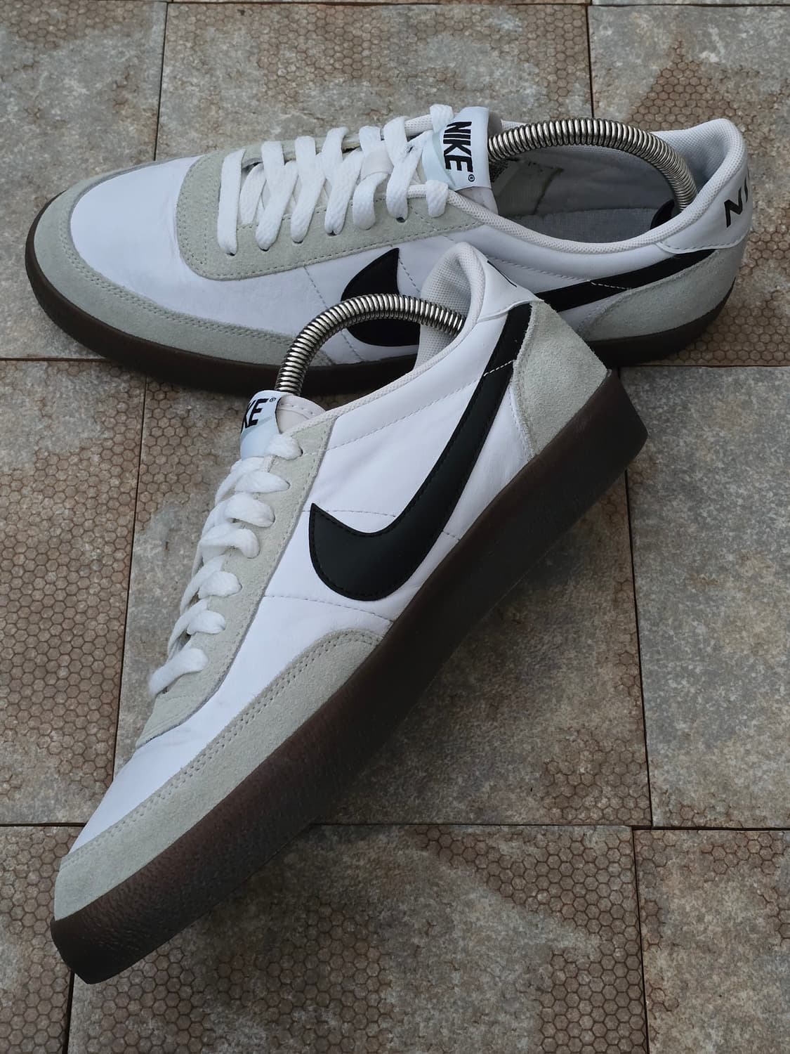 (280)나이키 킬샷 2 레더 화이트 검 상품이미지5