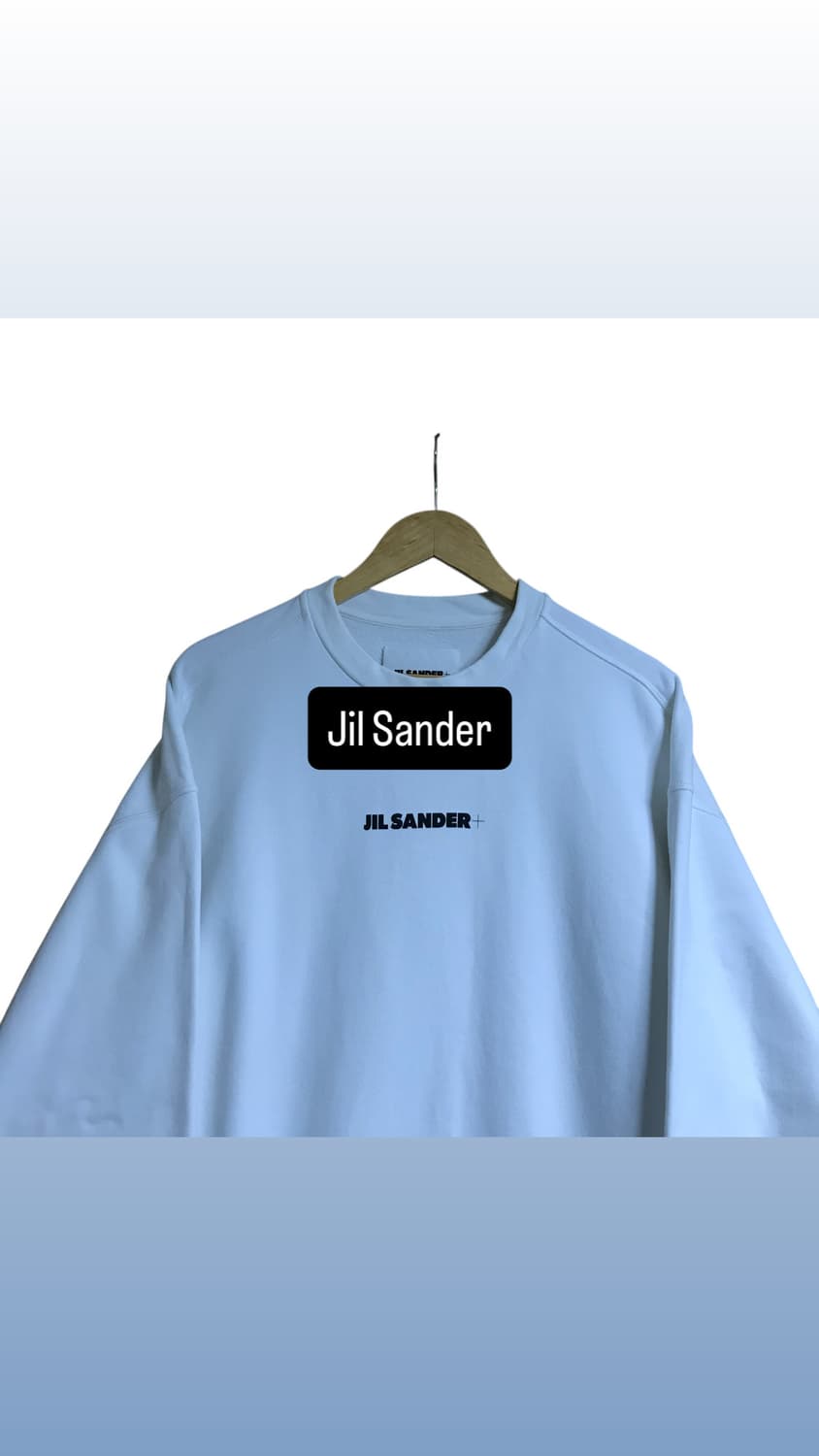 질샌더 스펠로고 라운드 스웻셔츠 상품이미지1