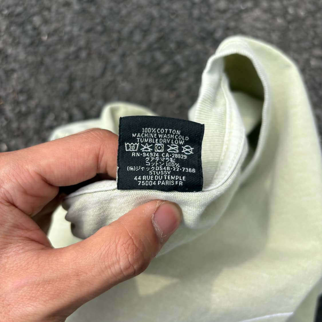 스투시 오발 코프 피그먼트 다이드 반팔 티셔츠 XL 상품이미지7