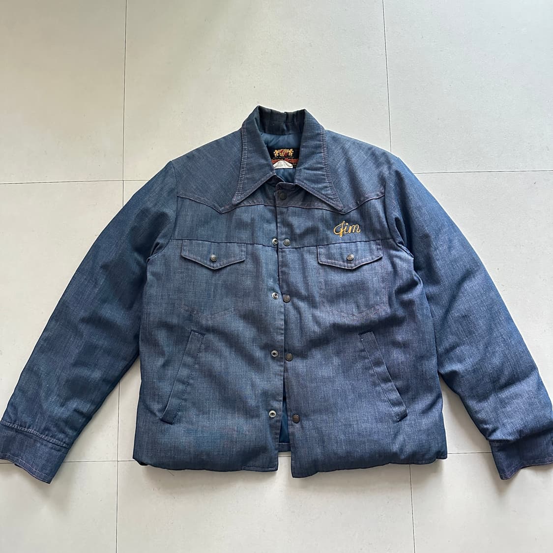 70s Hansa-Branta 데님 구스다운 자켓 MADE IN USA 상품이미지1