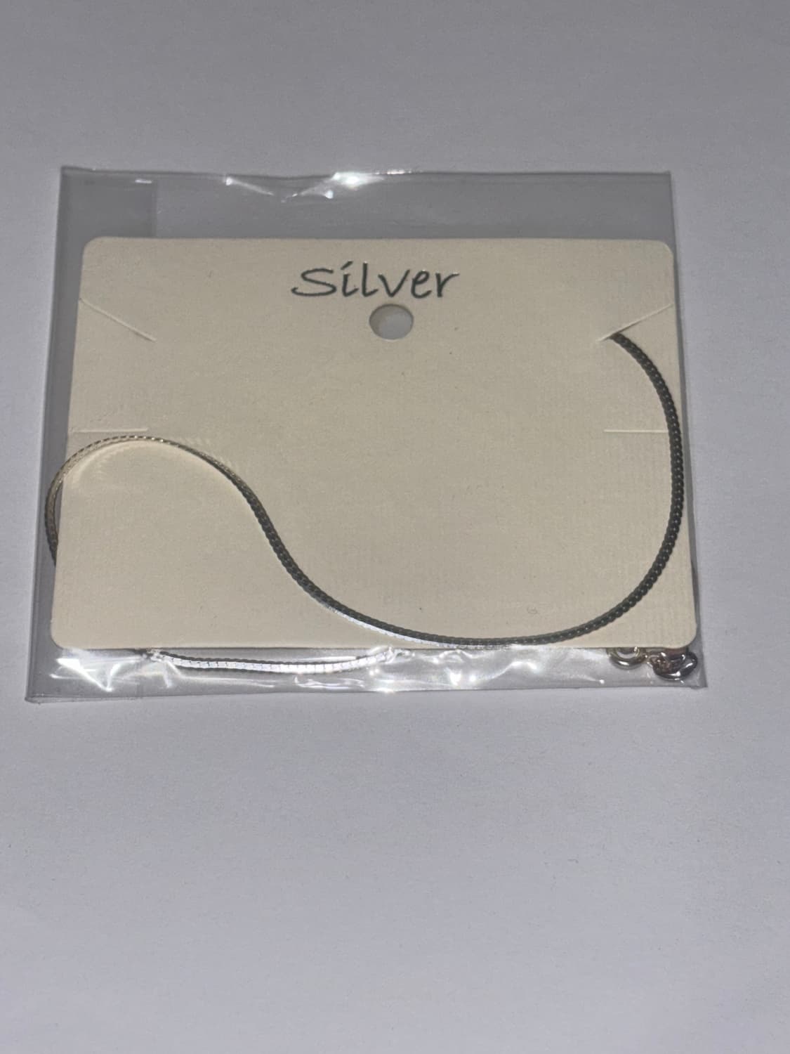 [Silver 925] 클래식 실버 스네이크 체인 목걸이 (새상품) 상품이미지1