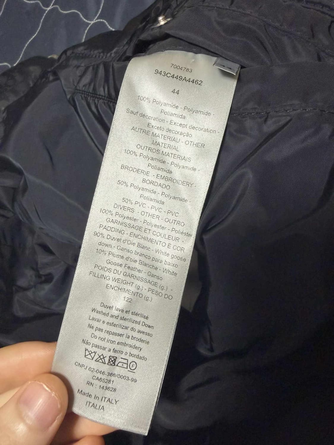 디올 오블리크 패딩 44사이즈 상품이미지2